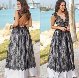 Open back with Lace dress gown